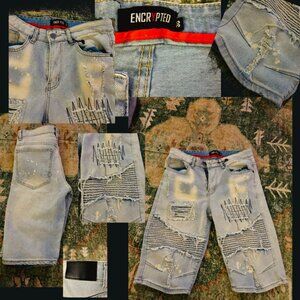 distressed vintage jeans